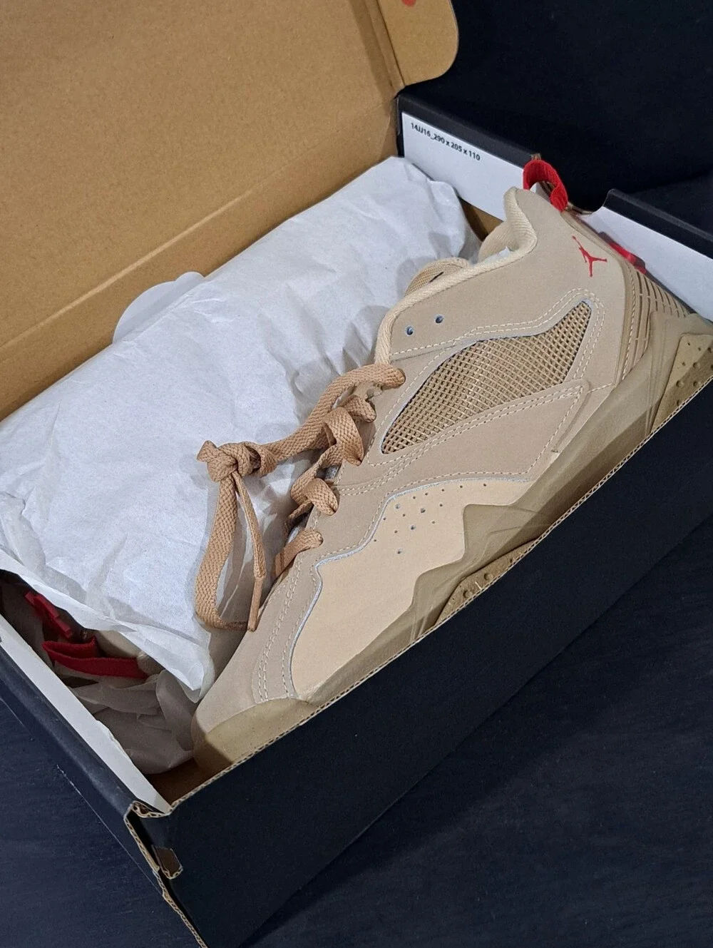Air Jordan Flight Low Top Sneakers in Tan